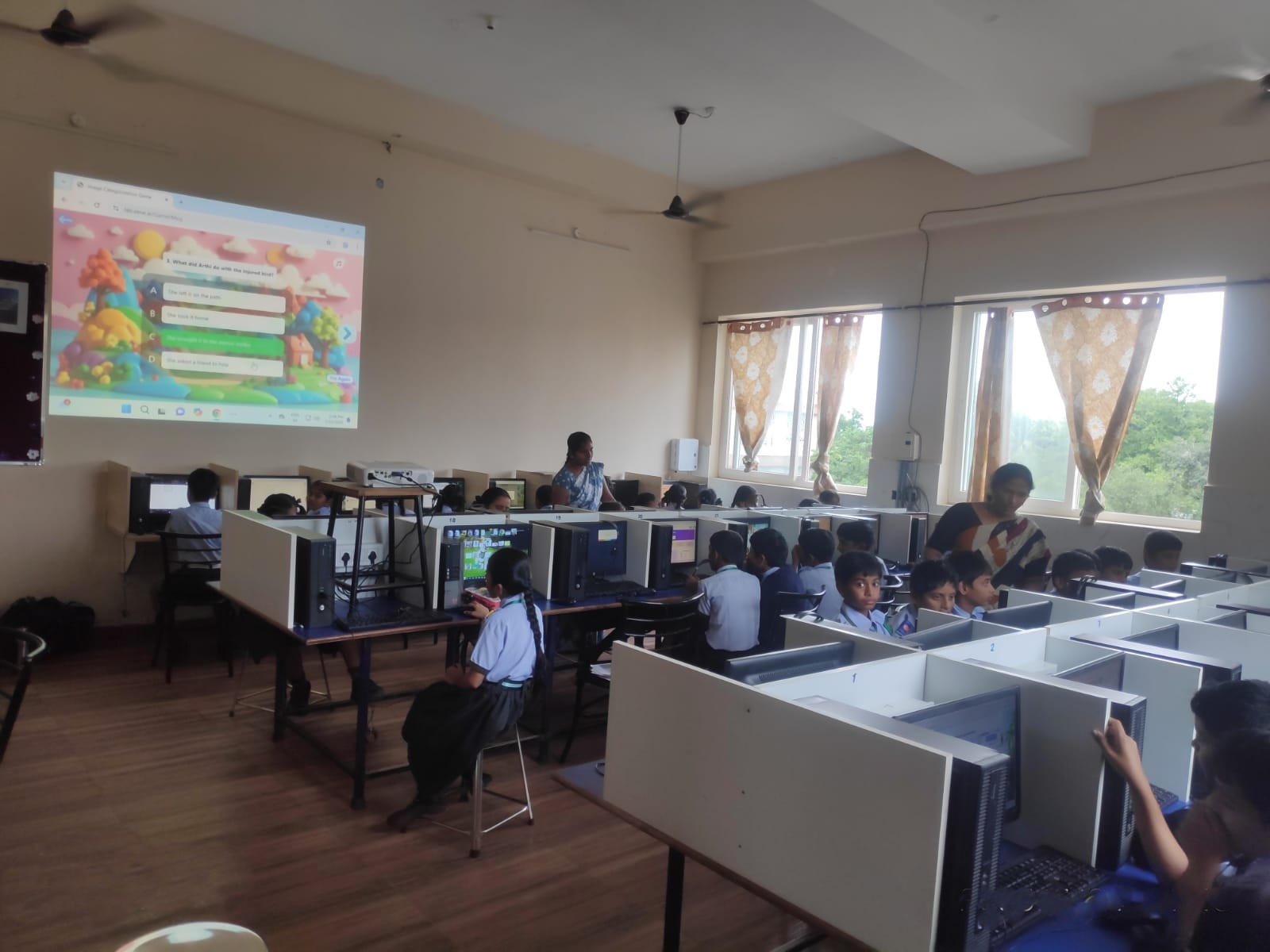 Science laboratory at Montfort School CBSE